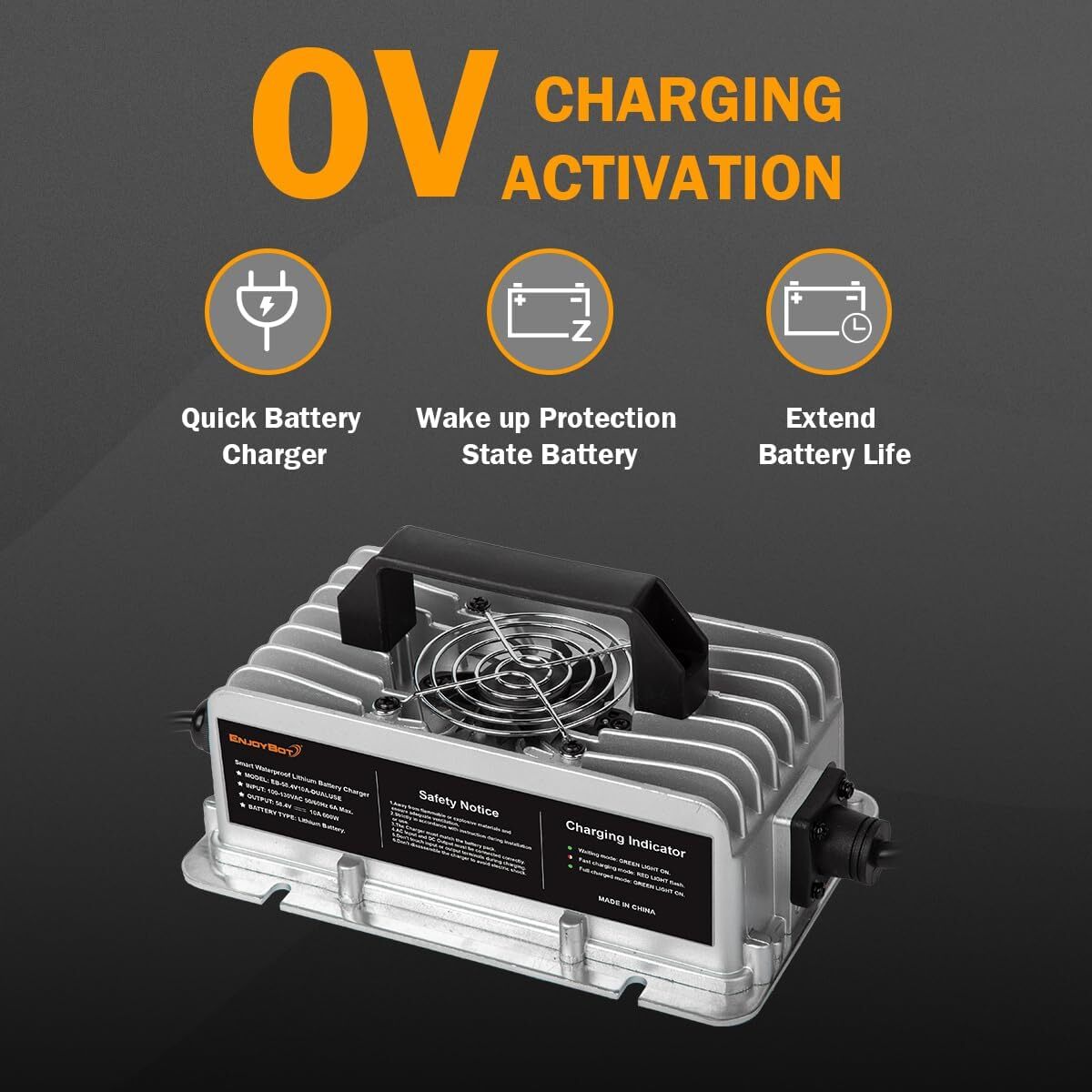 Enjoybot Plus 48V 100AH Golf Cart Battery 5120Wh Bluetooth 200A BMS Low-Temp Prt