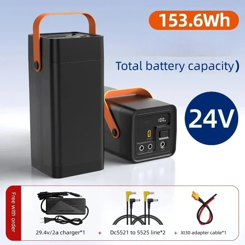 12V/24V 6Ah/12Ah Large Capacity LiFePO4 Battery 32700 Cell Solar Charging Portab