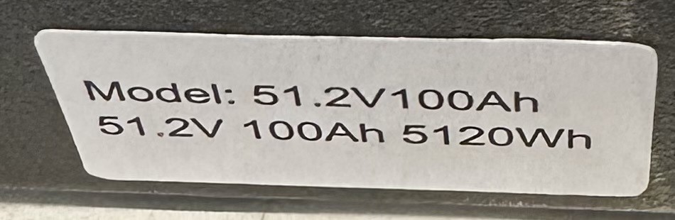 TECHEX 51.2V 100AH DEEP CYCLE LIFEPO4 BATTERY MODULE 5120WH 5.12KW POWER