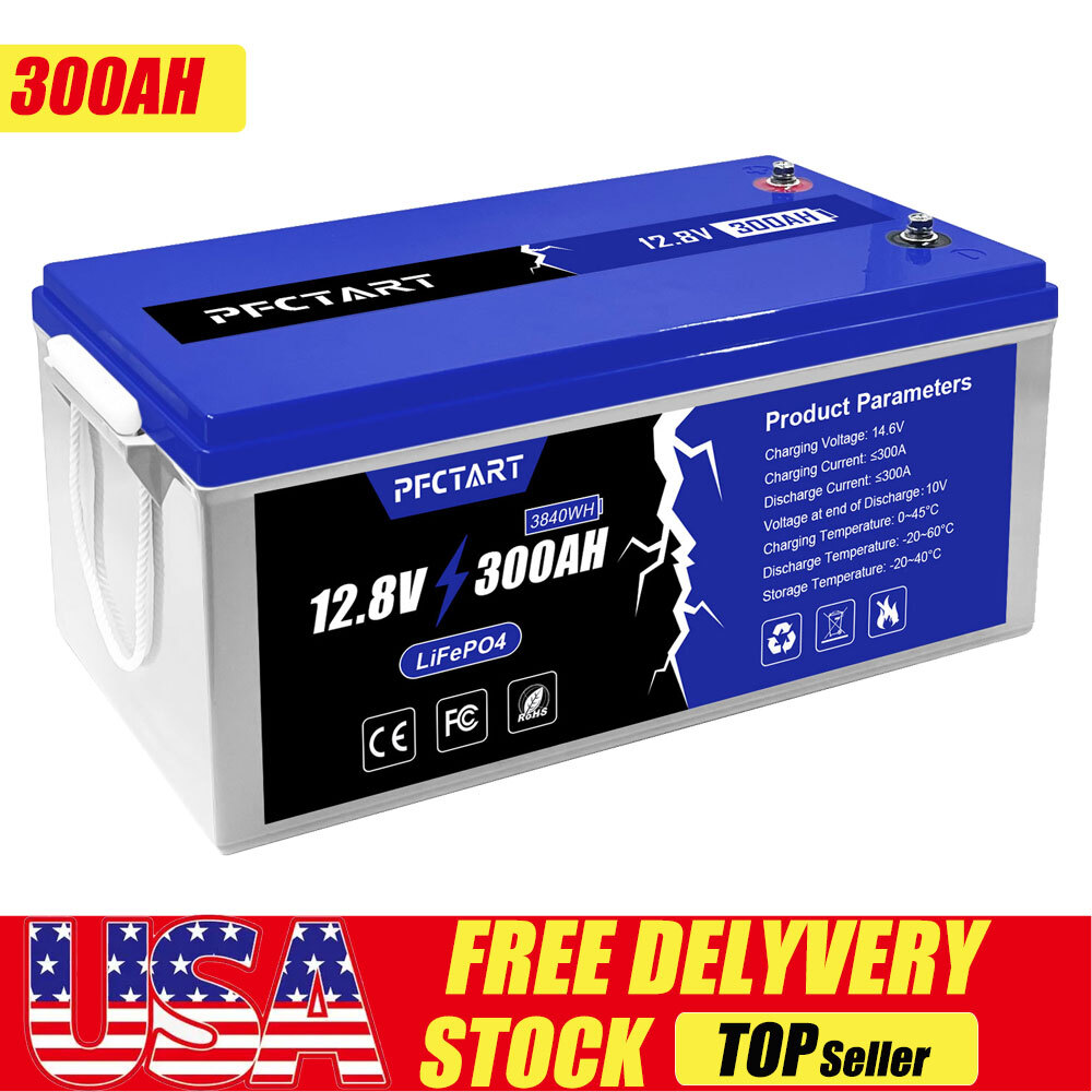Lithium Battery Deep Cycle LiFePO4 12V 24V 36V 48V 300Ah 600Ah for RV Boat Home