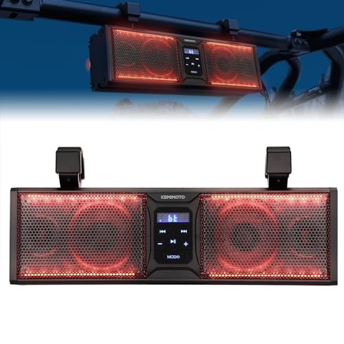UTV Sound Bar 16 Inch ATV SoundBar Golf Cart Sound Bar SXS Speakers Bluetooth